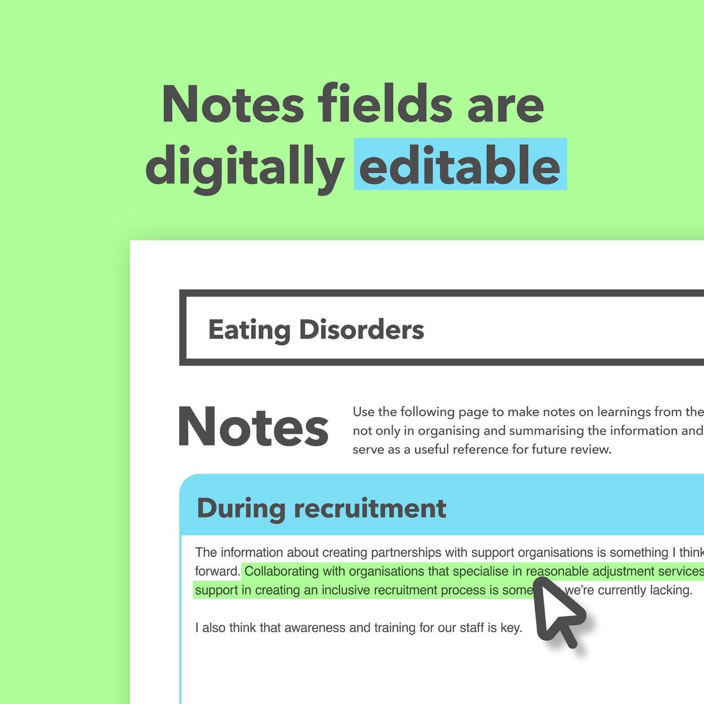 Eating Disorders Reasonable Adjustments Guide