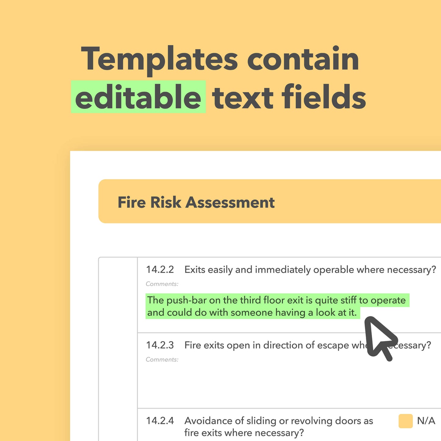 Fire Safety Template Bundle with Fire Risk Assessment, Logbook, Signage Pack and Fire Safety Guidance – editable and ready to use.