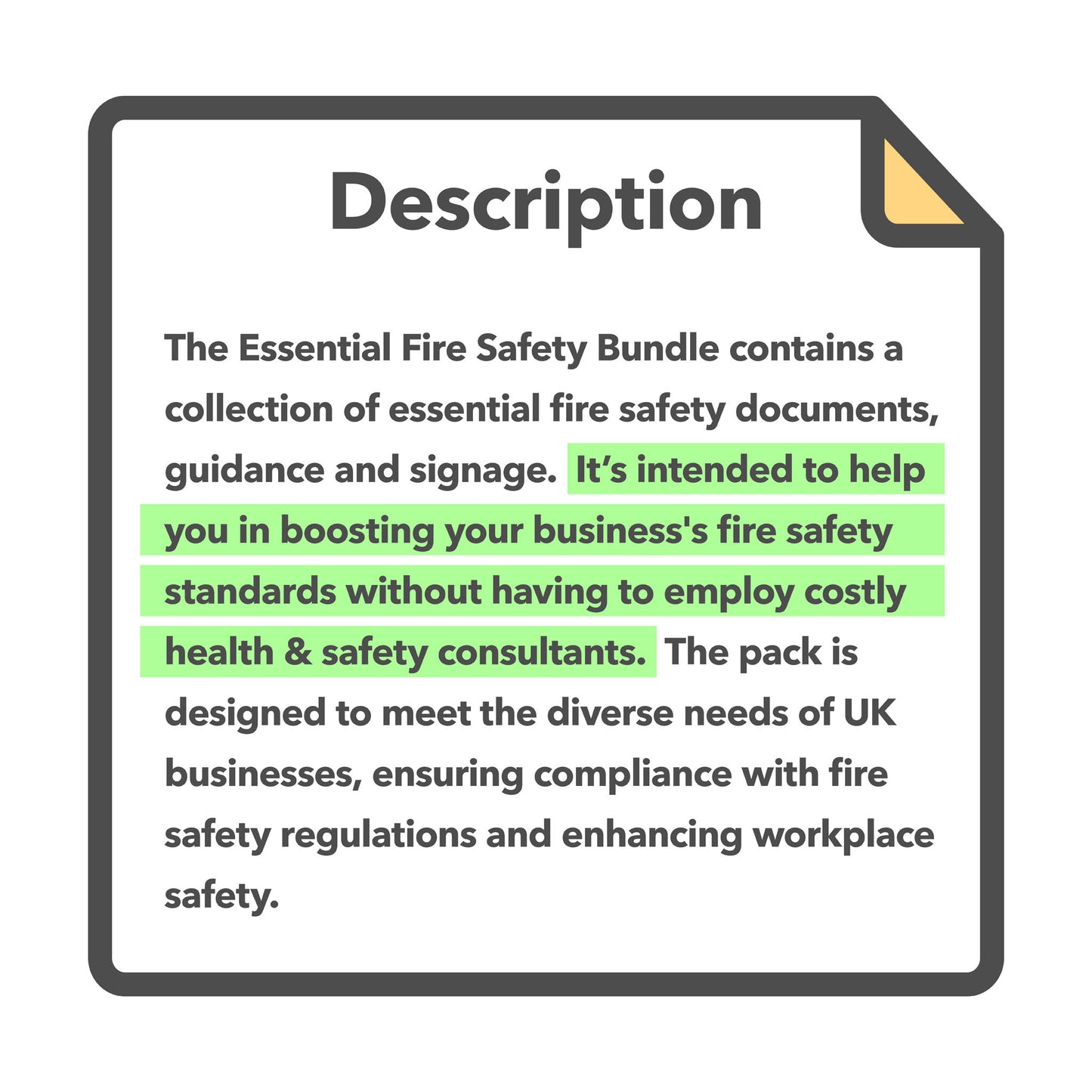 Fire Safety Template Bundle with Fire Risk Assessment, Logbook, Signage Pack and Fire Safety Guidance – editable and ready to use.