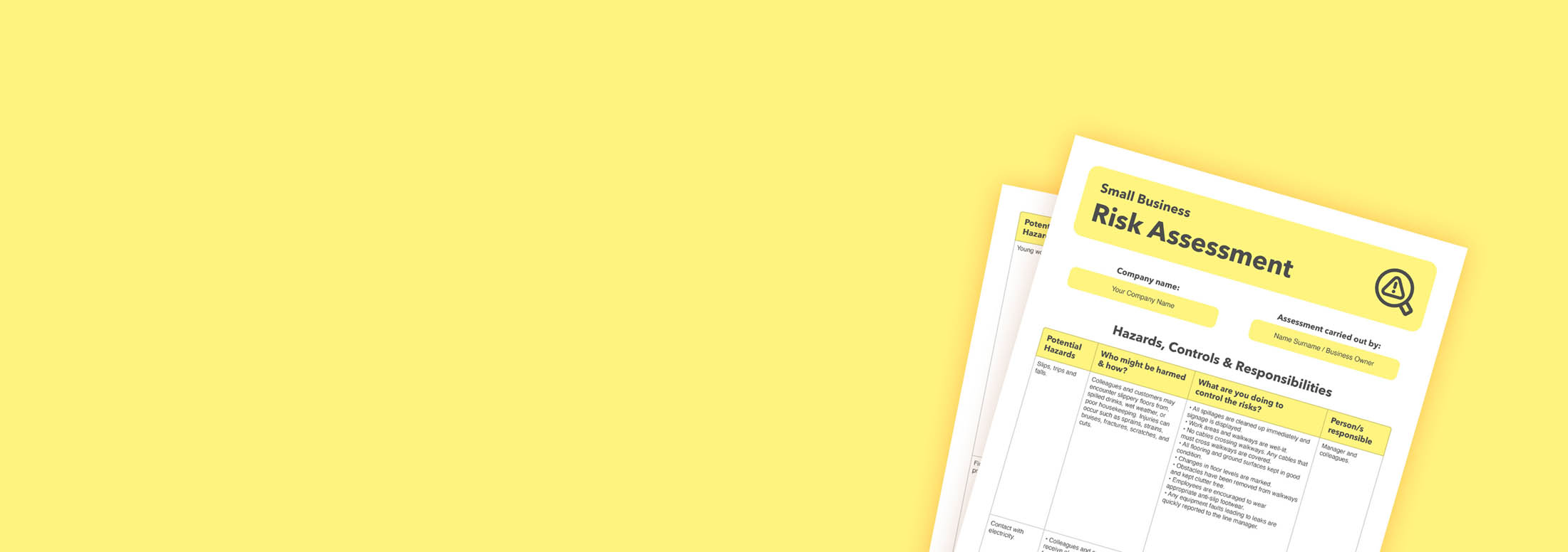 Risk Assessment Templates for Health and Safety Compliance – Pre-Filled and Editable