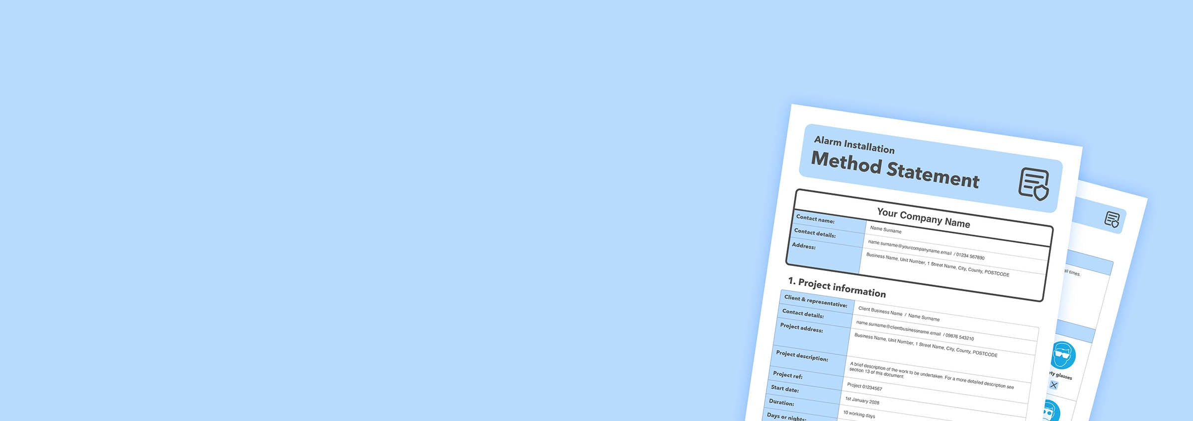 Method Statement Templates for the Building and Construction Industry Pre-filled