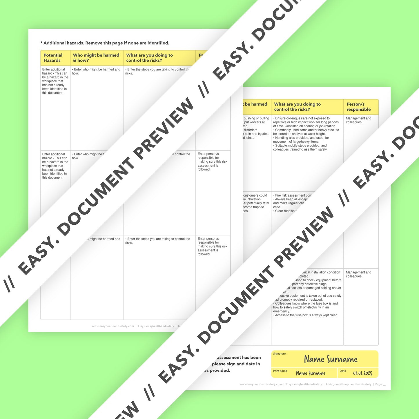 Risk assessment template for Children's soft play centres and play gyms. This health and safety risk assessment comes pre-filled for ease of use.