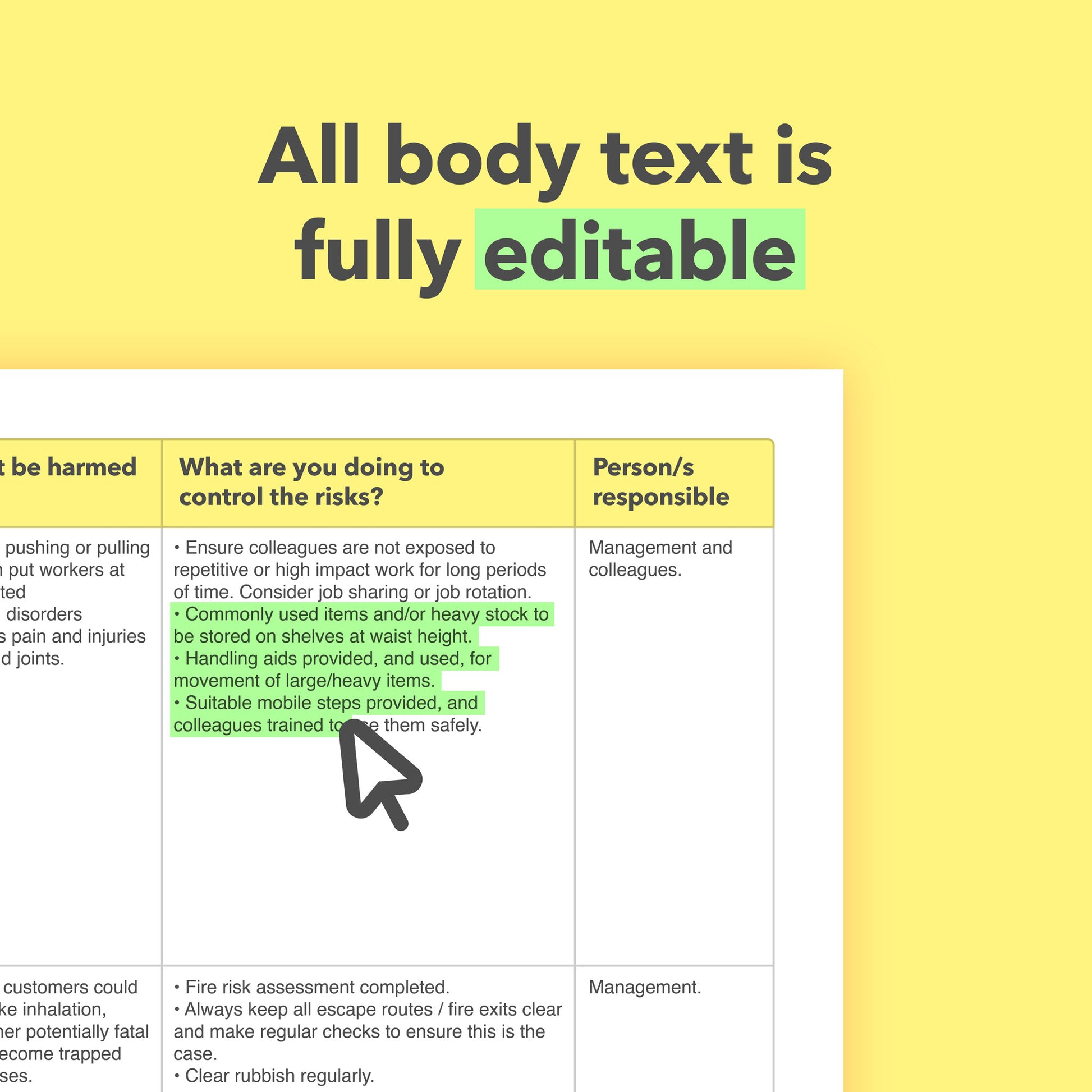 Editable, pre-filled risk assessment template for soft play businesses, children’s soft play centres, and kids’ play gyms – easy to use and fully compliant with health and safety regulations.