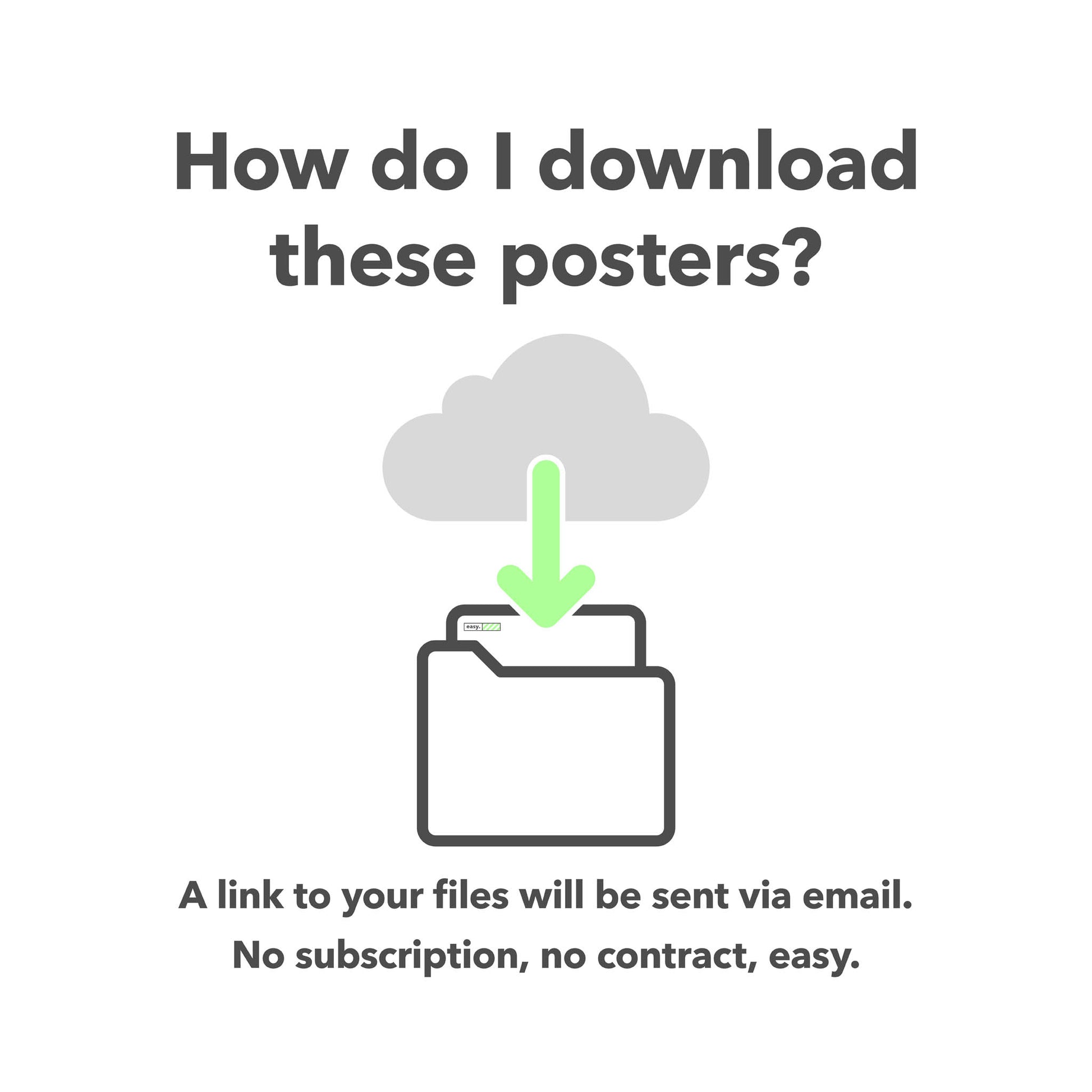 Health and safety poster campaign pack with typographic design for the promotion of health and safety culture in the workplace.