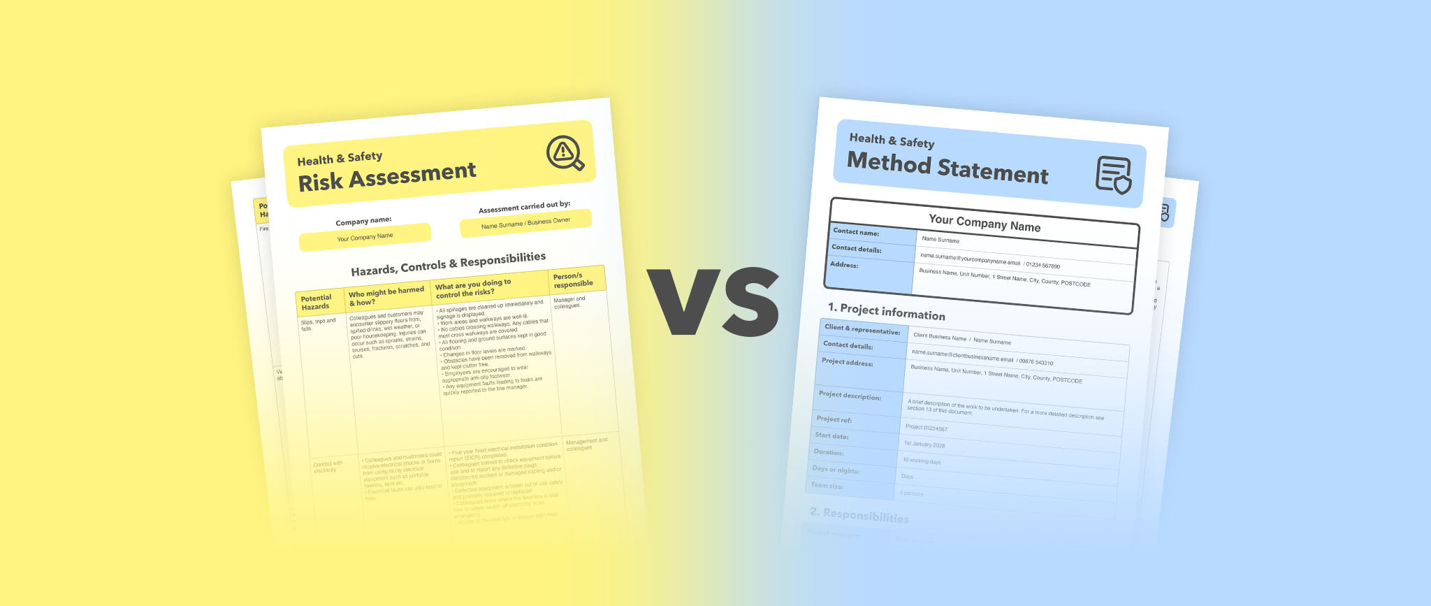 Risk Assessments vs. Method Statements: What's the Difference ...