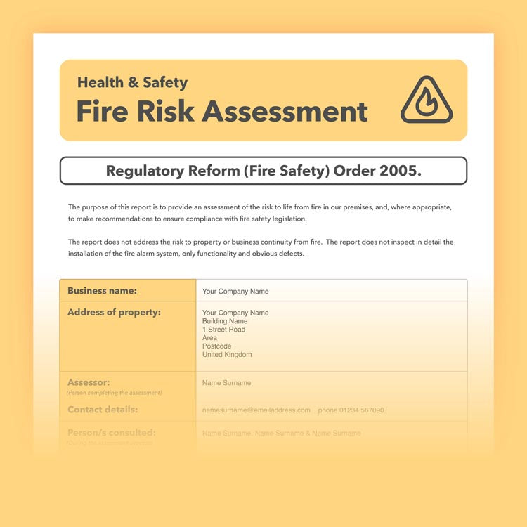 Fire safety documents, templates and bundles