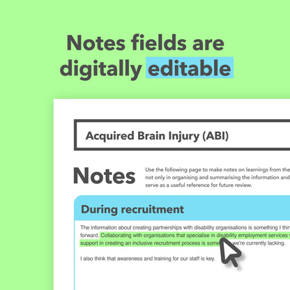 Acquired Brain Injury (ABI) Reasonable Adjustments Guide