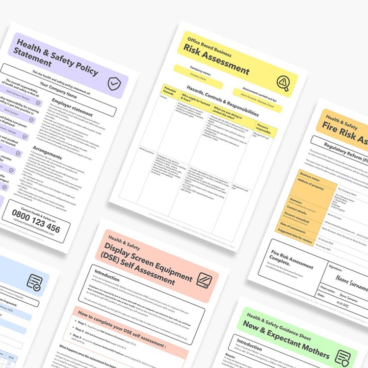 Our full health and safety document range