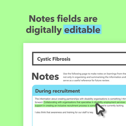 Cystic Fibrosis Reasonable Adjustments Guide