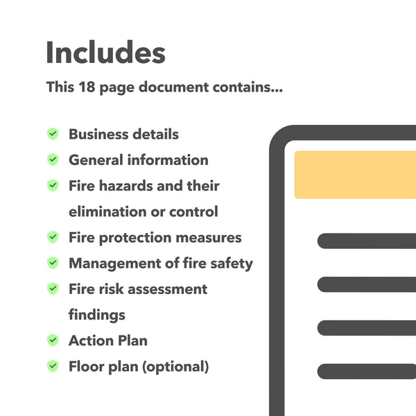 Fire Risk Assessment Template with Pre-filled Example – easyhealthandsafety