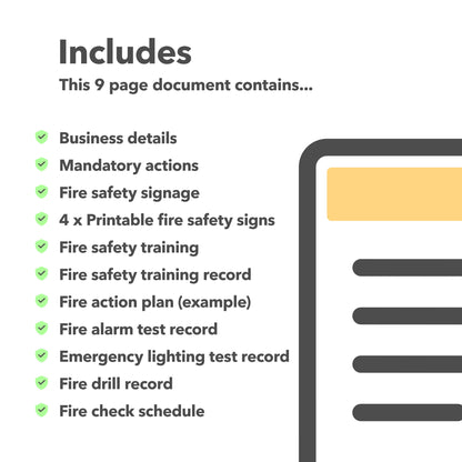 Fire Safety Log Book