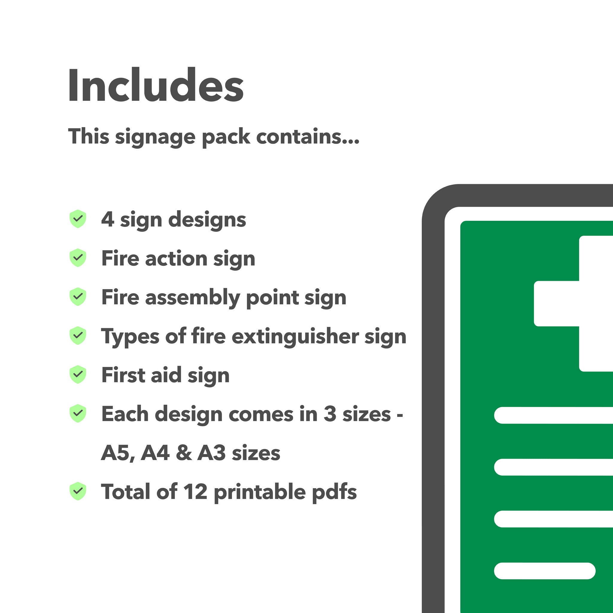 Fire Safety Signage Pack | Essential Signs for Workplace Safety ...