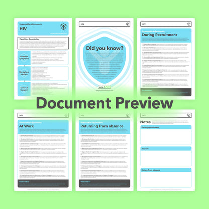 HIV Reasonable Adjustments Guide
