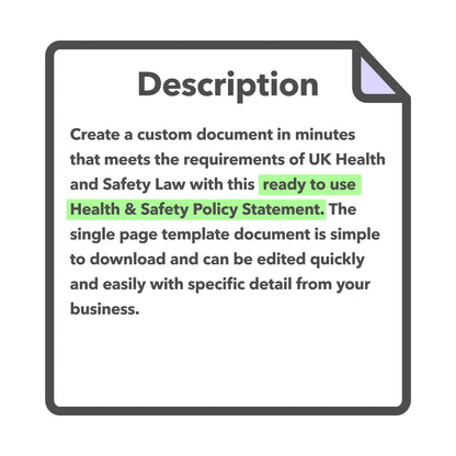 Health & Safety Policy Statement