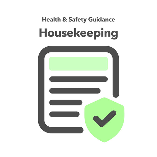 Health & safety guidance sheet about housekeeping in the workplace