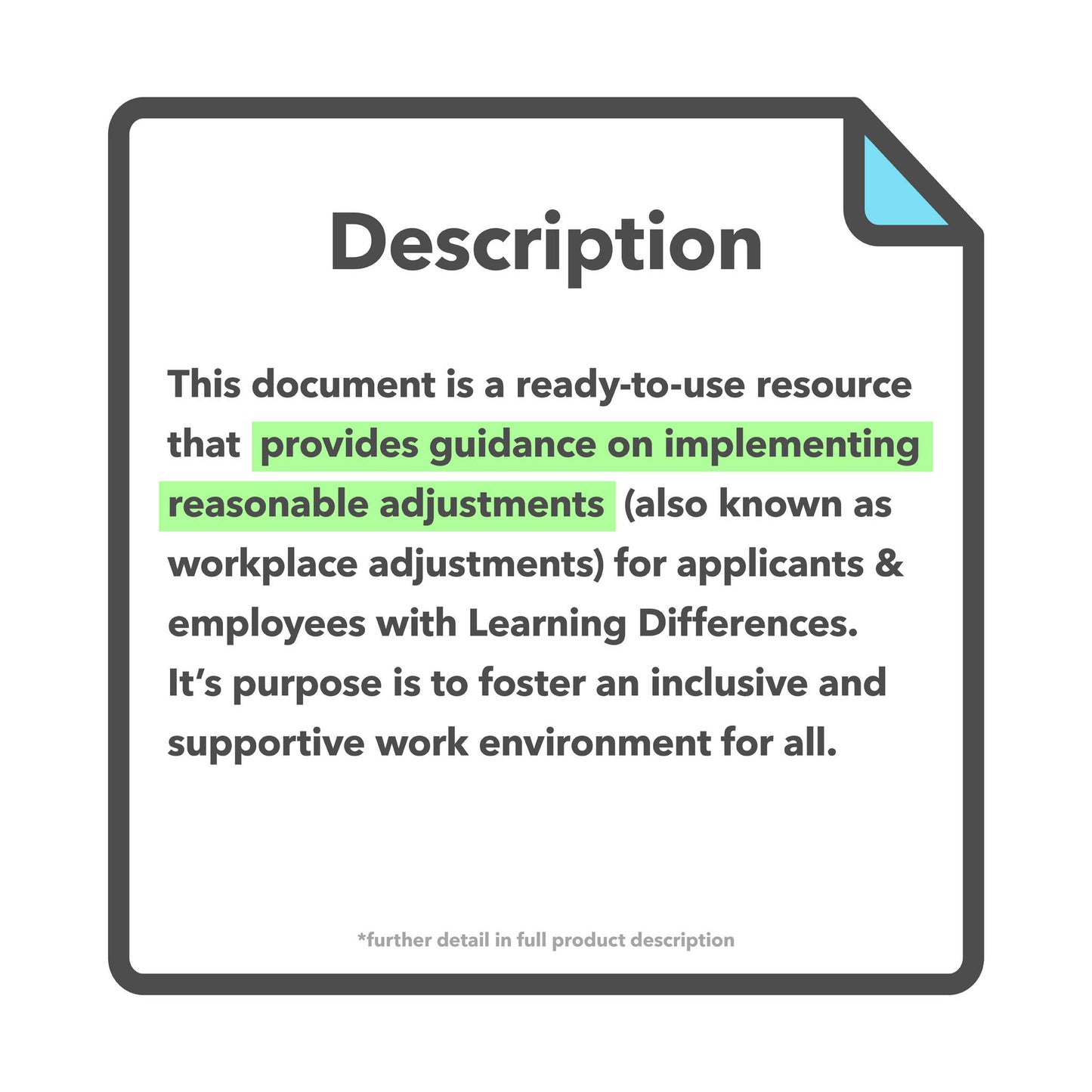 Learning Differences Reasonable Adjustments Guide