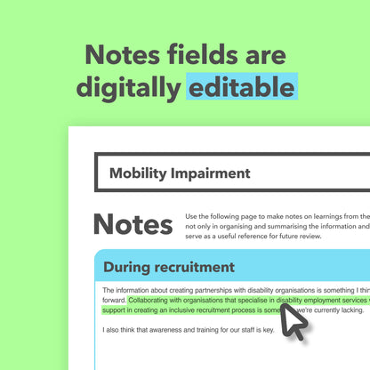 Mobility Impairment Reasonable Adjustments Guide