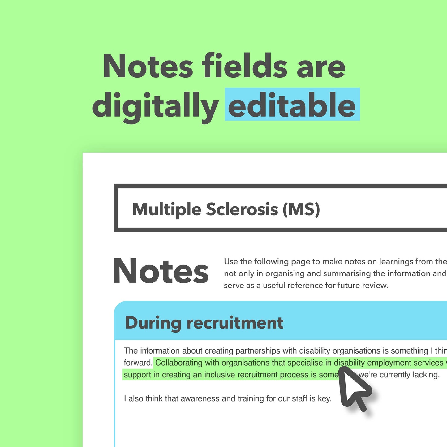 Multiple Sclerosis (MS) Reasonable Adjustments Guide