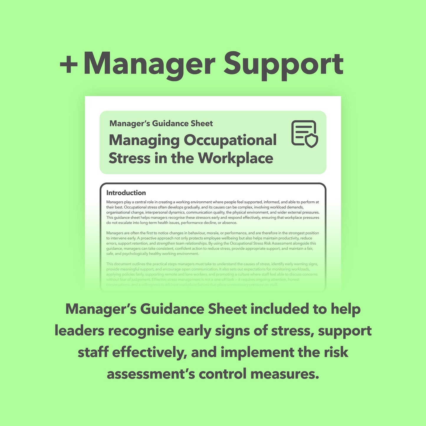 Occupational Stress Risk Assessment Template for reducing work-related stress, identifying psychosocial hazards, and improving staff wellbeing — pre-filled, editable, and ready-to-use.
