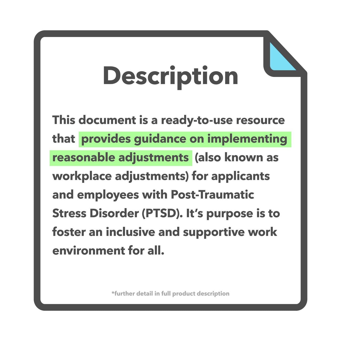 Post-Traumatic Stress Disorder (PTSD) Reasonable Adjustments Guide