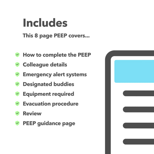 Personal Emergency Evacuation Plan Template (PEEP) | Workplace Support ...