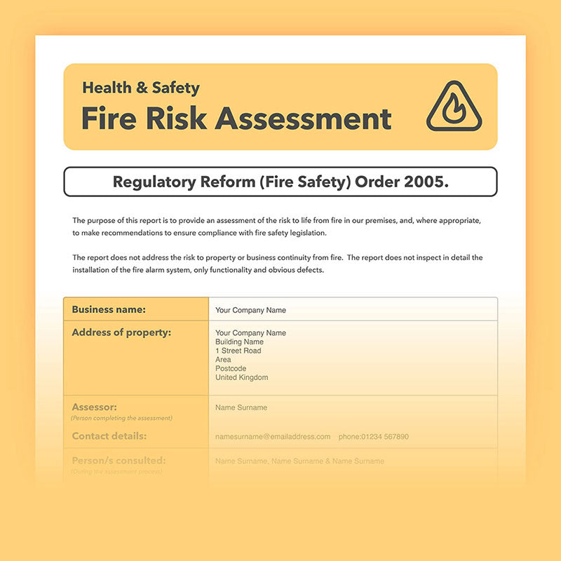 Pre-filled health and safety templates – editable risk assessments, policies, and fire safety for small businesses.
