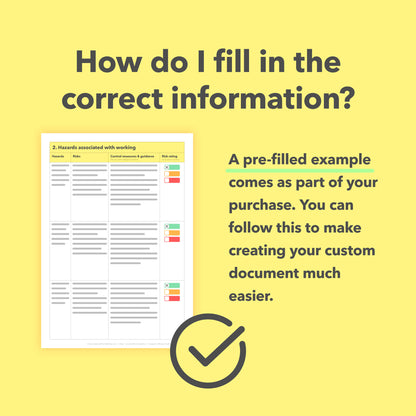 Editable, pre-filled risk assessment for pregnant employees and new mothers – compliant with workplace health and safety regulations.