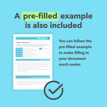 Reasonable Adjustments Planner