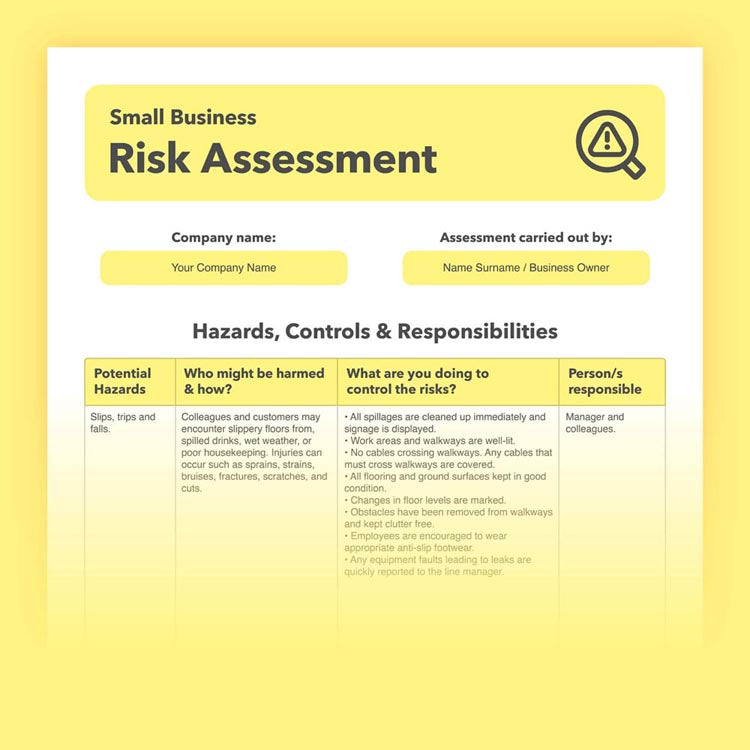 Risk assessment templates for small businesses in the uk