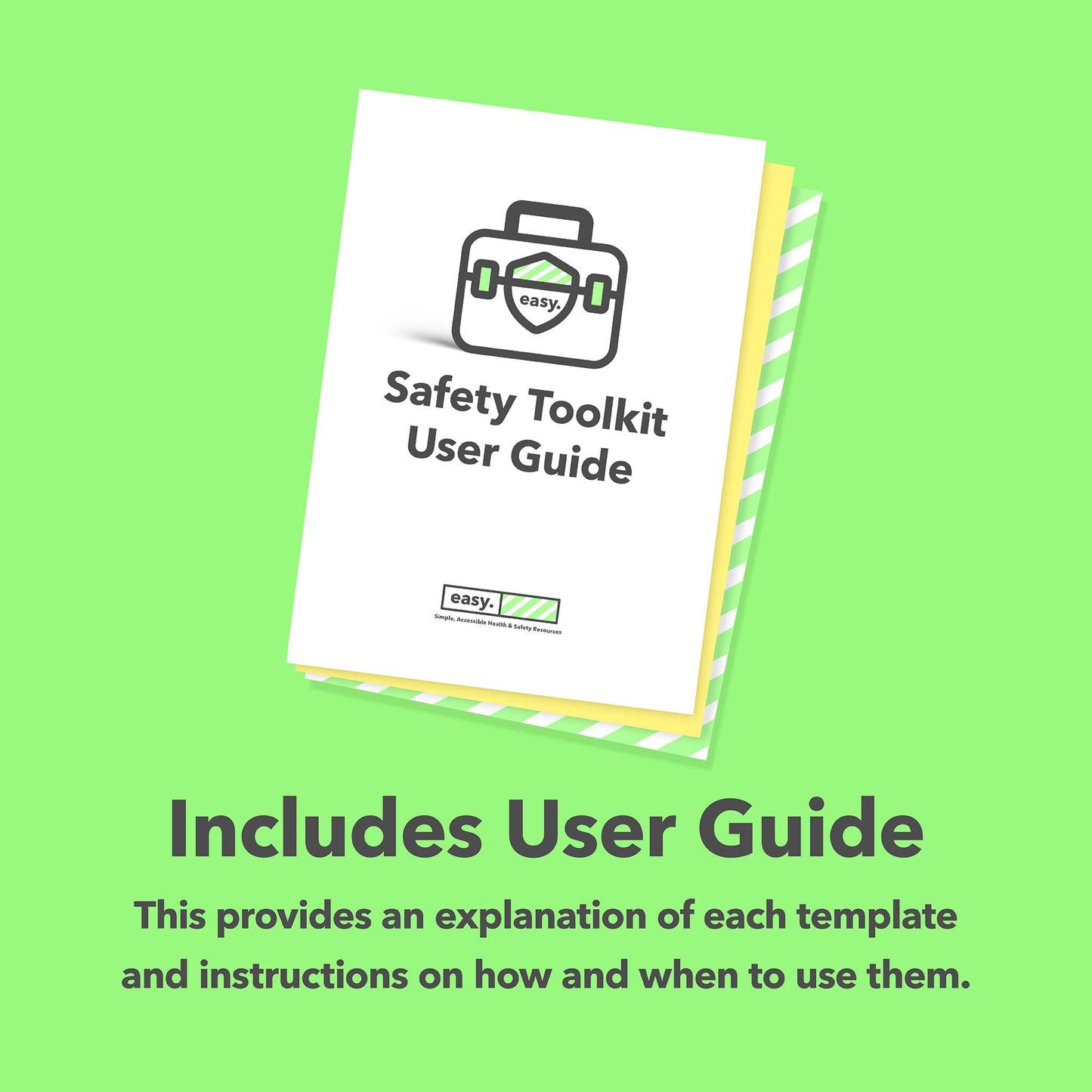 User guide for health and safety template bundle.