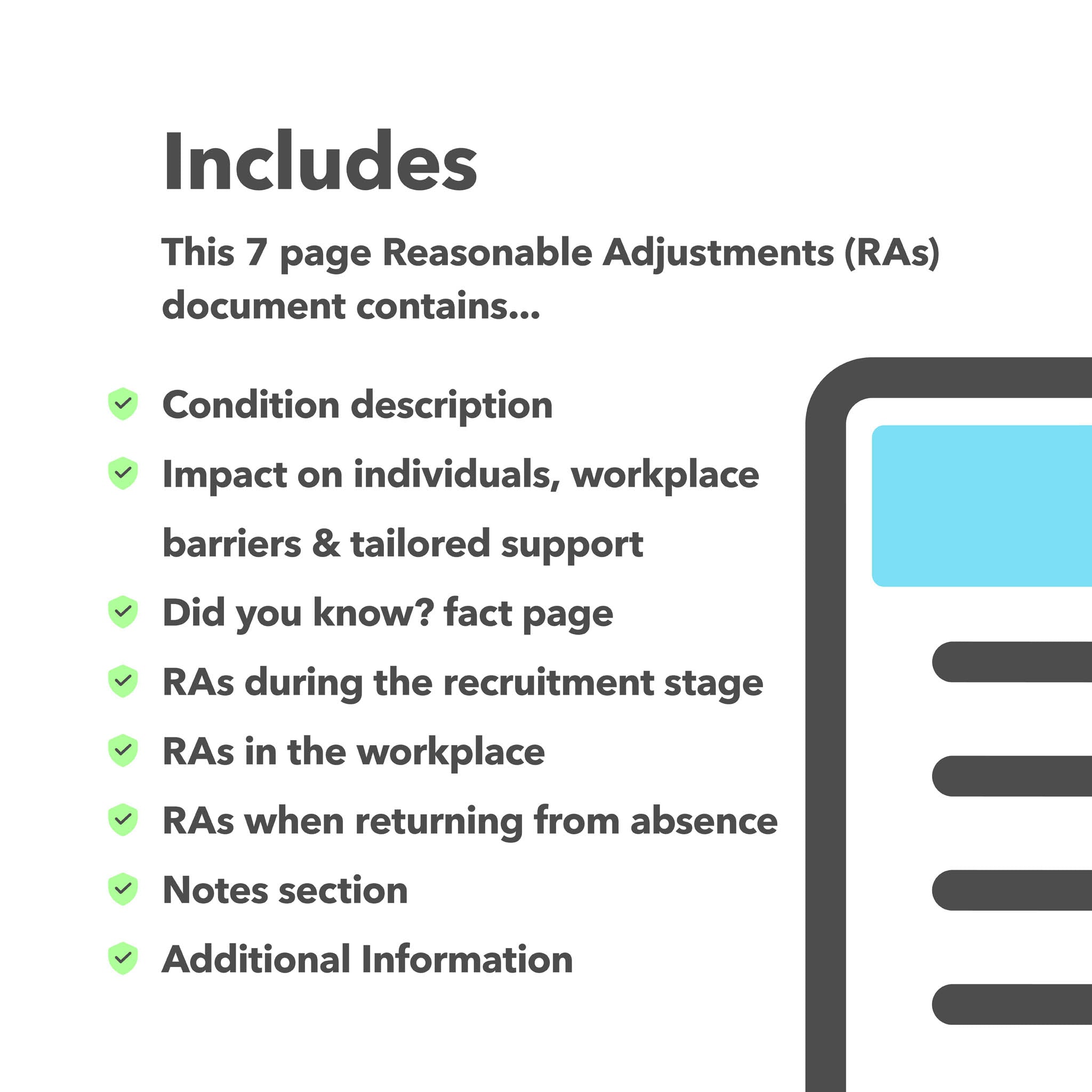 Check Adjustments Quick Reference Guide Visible Difference & Disfigurement Reasonable Adjustments Guide ...