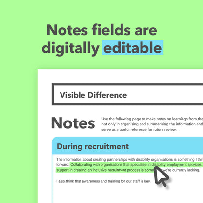 Visible Difference Reasonable Adjustments Guide