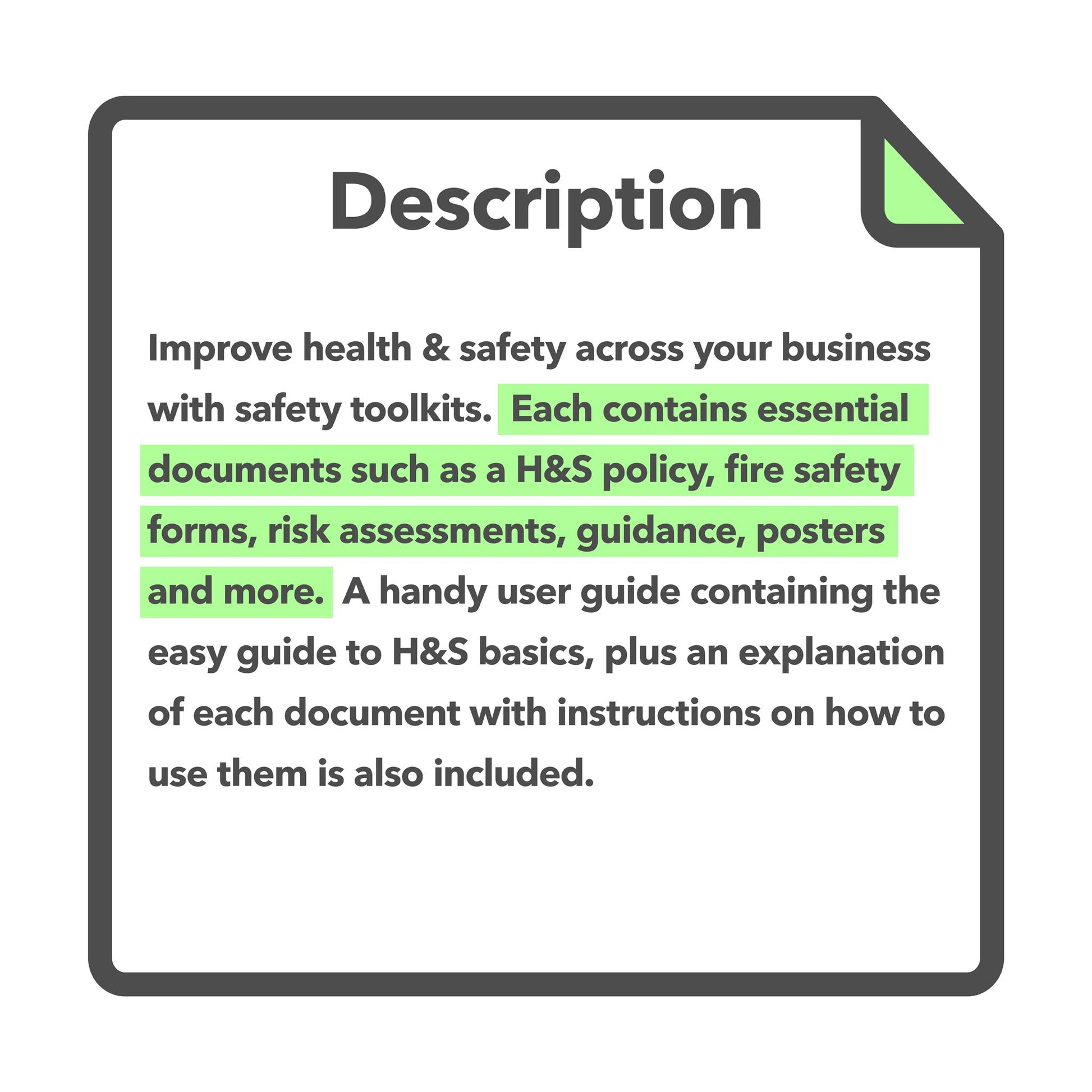 Editable health and safety template bundle for cleaning businesses, cleaning companies, and professional cleaners, with pre-filled documents for quick and easy health and safety compliance.