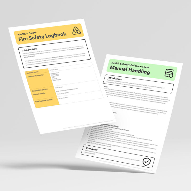 Health and safety forms